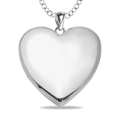 Heart Photo Locket in Sterling Silver